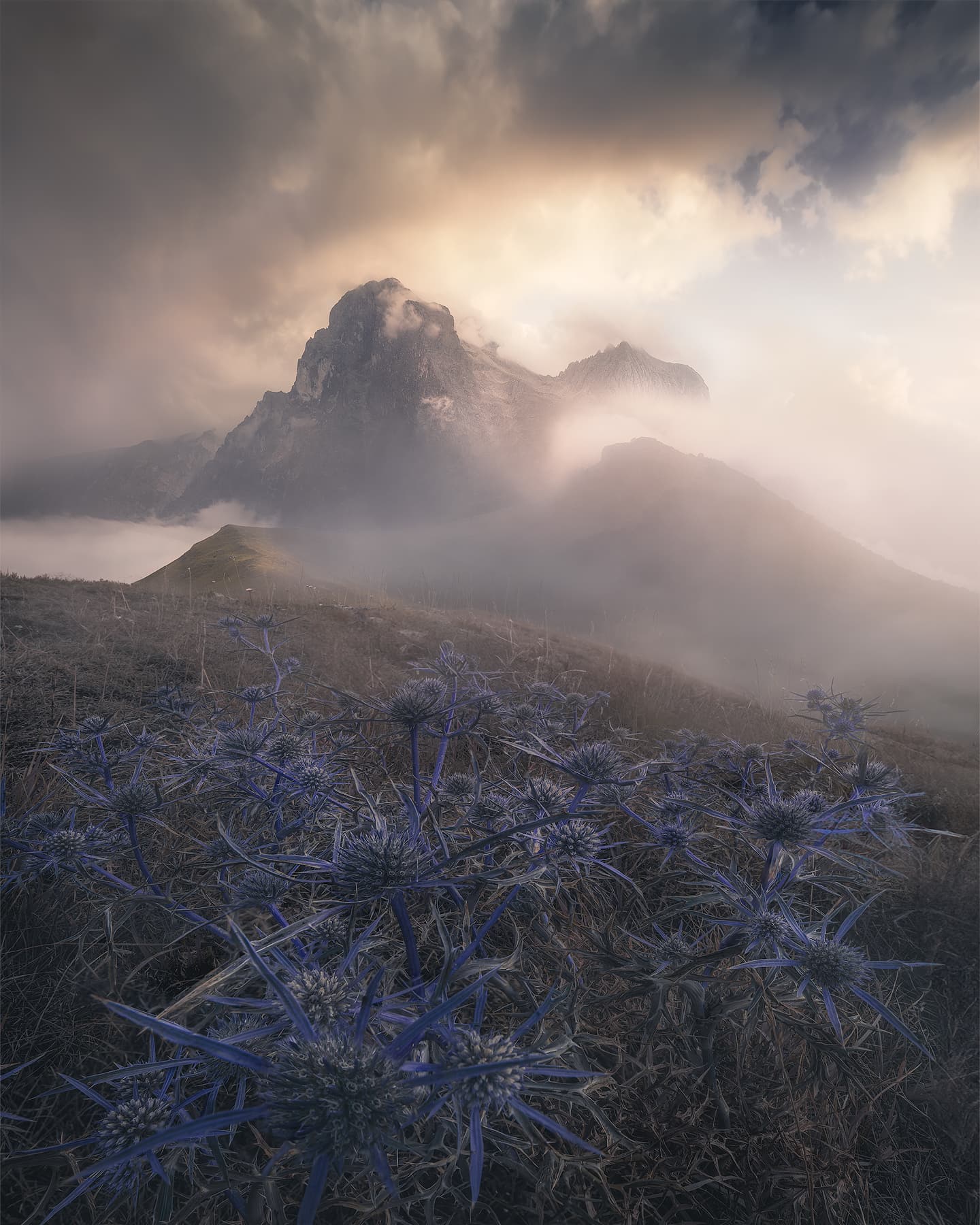 Gransasso in the Myst - mountains - Limited Edition Fine Art Print