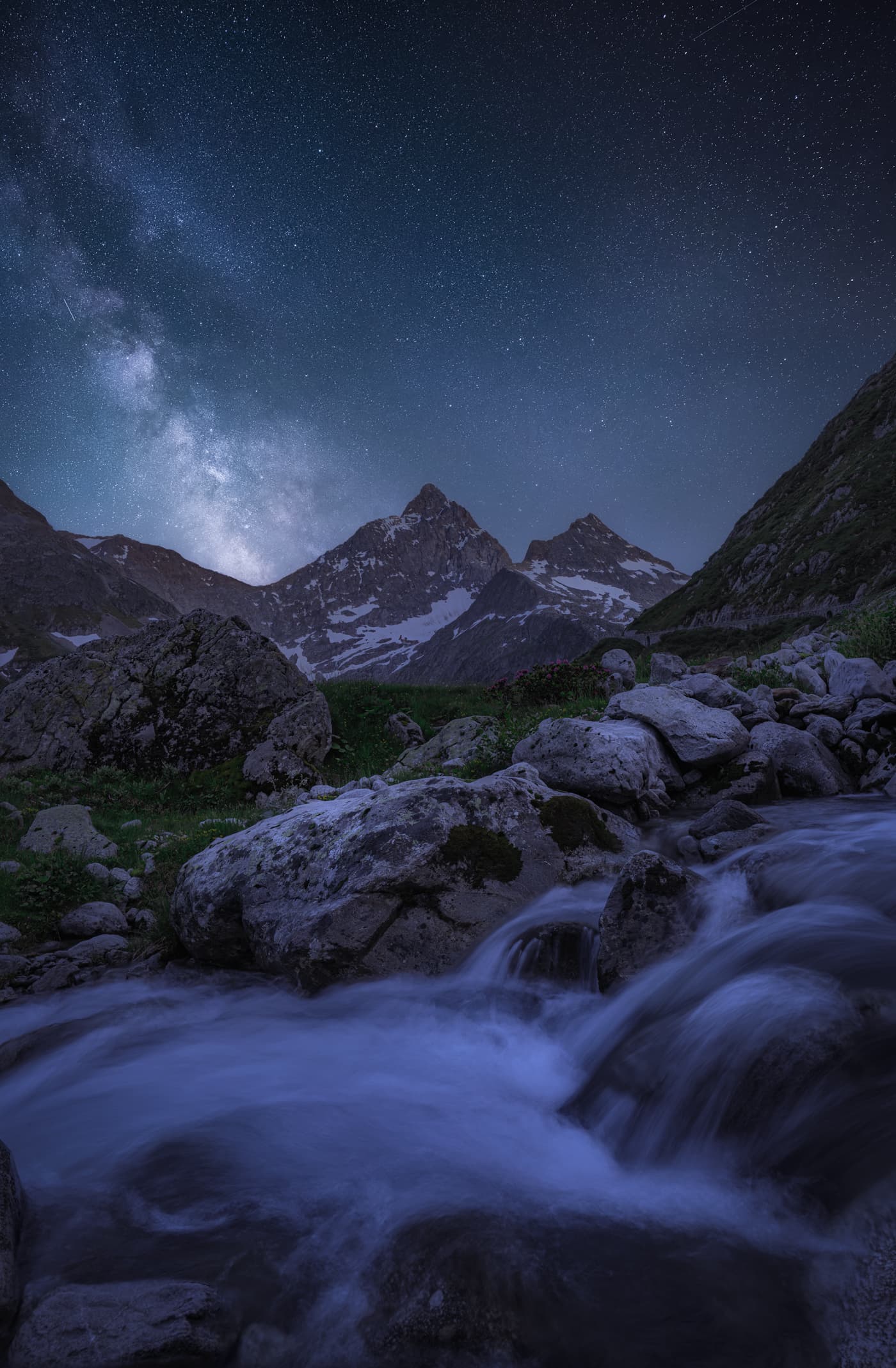 Susten Pass at Night - Central Switzerland - mountains - Limited Edition Fine Art Print